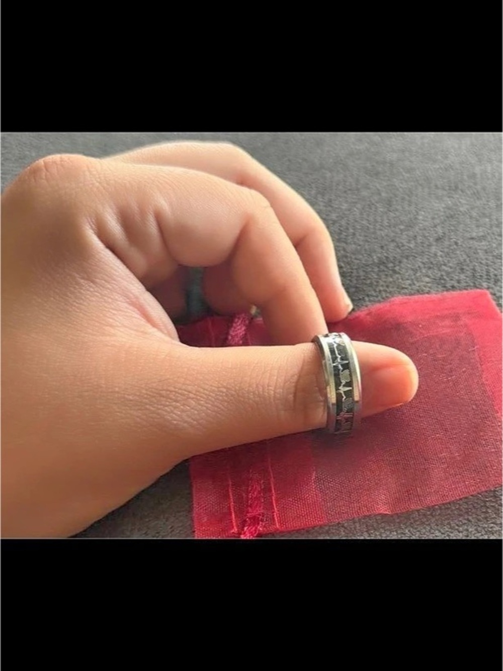 Silver & Black Ring